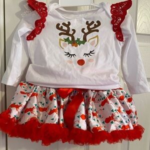 Boutique Reindeer Holiday Outfit